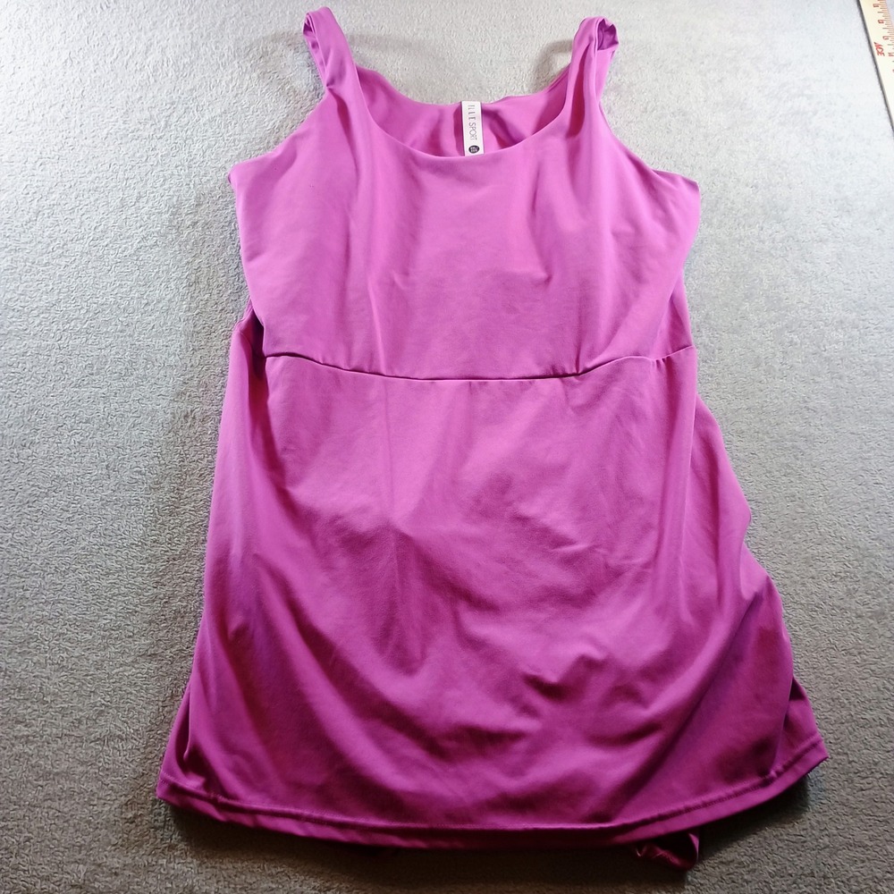 Elle Sport Womens Dress Pink XXL Built-in Shorts Pocket Pickleball Tennis Barbie